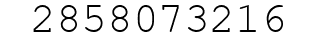 Number 2858073216.