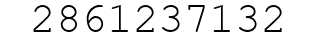 Number 2861237132.