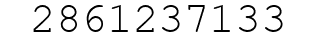 Number 2861237133.