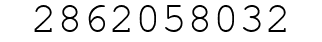 Number 2862058032.