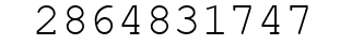 Number 2864831747.
