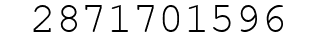 Number 2871701596.