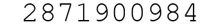 Number 2871900984.