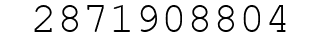 Number 2871908804.