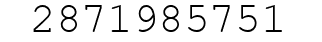 Number 2871985751.