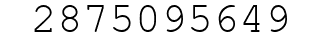 Number 2875095649.