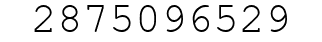 Number 2875096529.