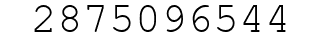 Number 2875096544.