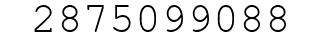 Number 2875099088.