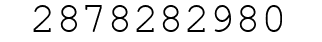 Number 2878282980.