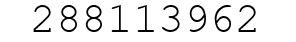 Number 288113962.