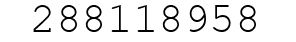Number 288118958.