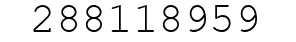 Number 288118959.