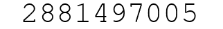 Number 2881497005.