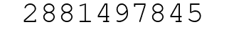 Number 2881497845.