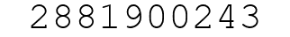 Number 2881900243.