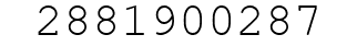 Number 2881900287.