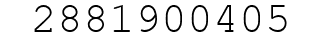 Number 2881900405.