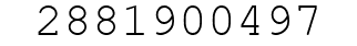 Number 2881900497.