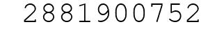 Number 2881900752.