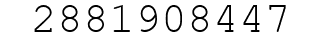 Number 2881908447.