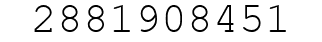 Number 2881908451.