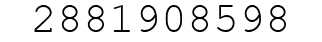 Number 2881908598.