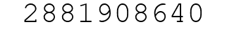Number 2881908640.