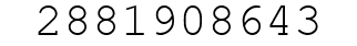 Number 2881908643.