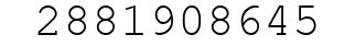 Number 2881908645.