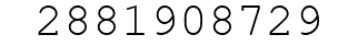 Number 2881908729.