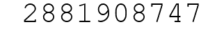 Number 2881908747.