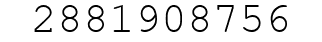 Number 2881908756.