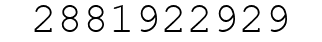Number 2881922929.