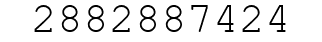 Number 2882887424.