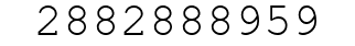 Number 2882888959.