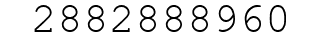 Number 2882888960.