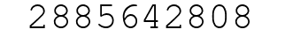 Number 2885642808.