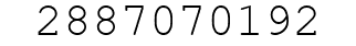Number 2887070192.