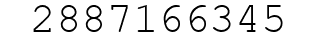 Number 2887166345.