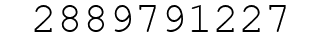 Number 2889791227.