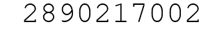 Number 2890217002.