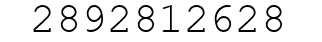 Number 2892812628.