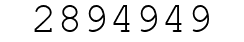 Number 2894949.