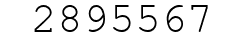 Number 2895567.
