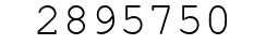 Number 2895750.