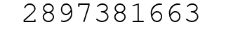 Number 2897381663.