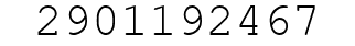 Number 2901192467.