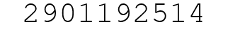 Number 2901192514.