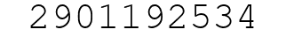 Number 2901192534.